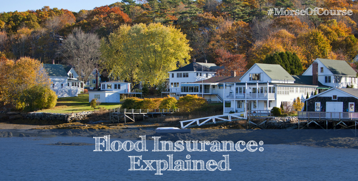 A photo of a coastal New England town