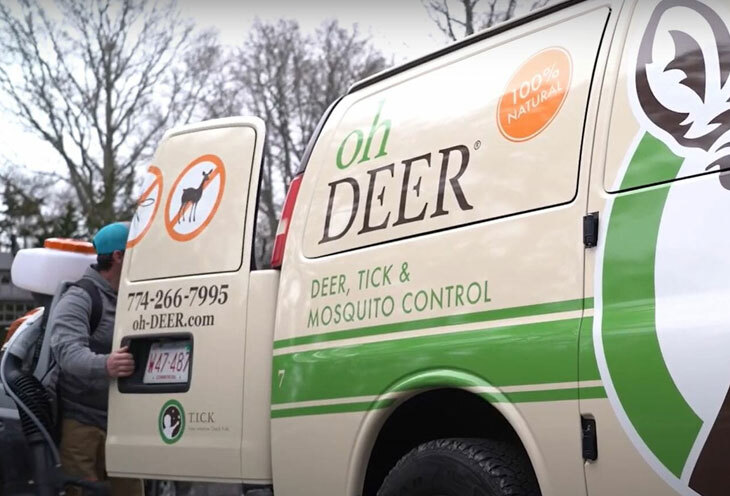 Photo of ohDEER deer, tick & mosquito control vehicle